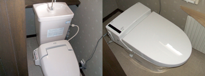 トイレ交換工事